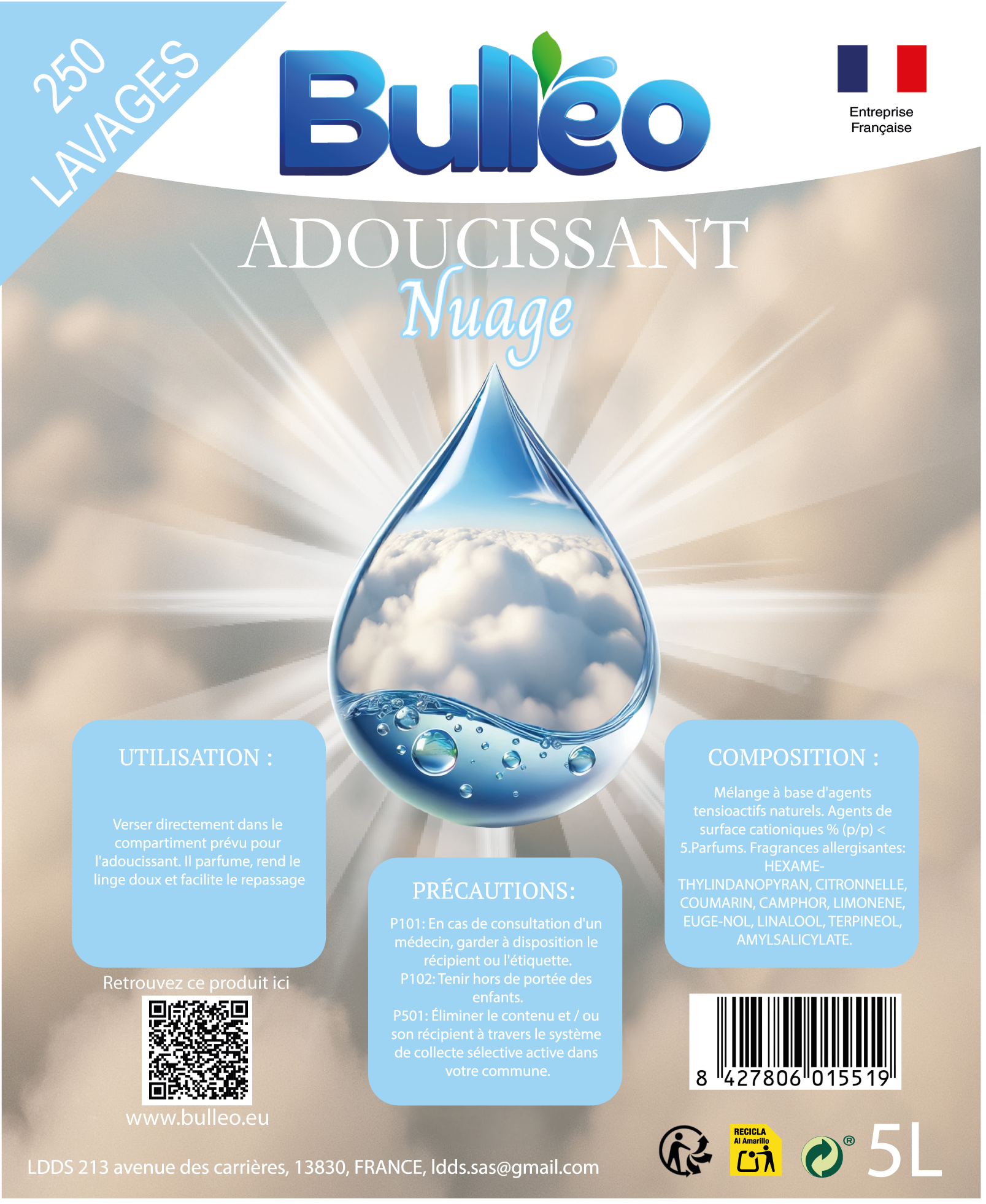 Fabric Softener Nuage 5L