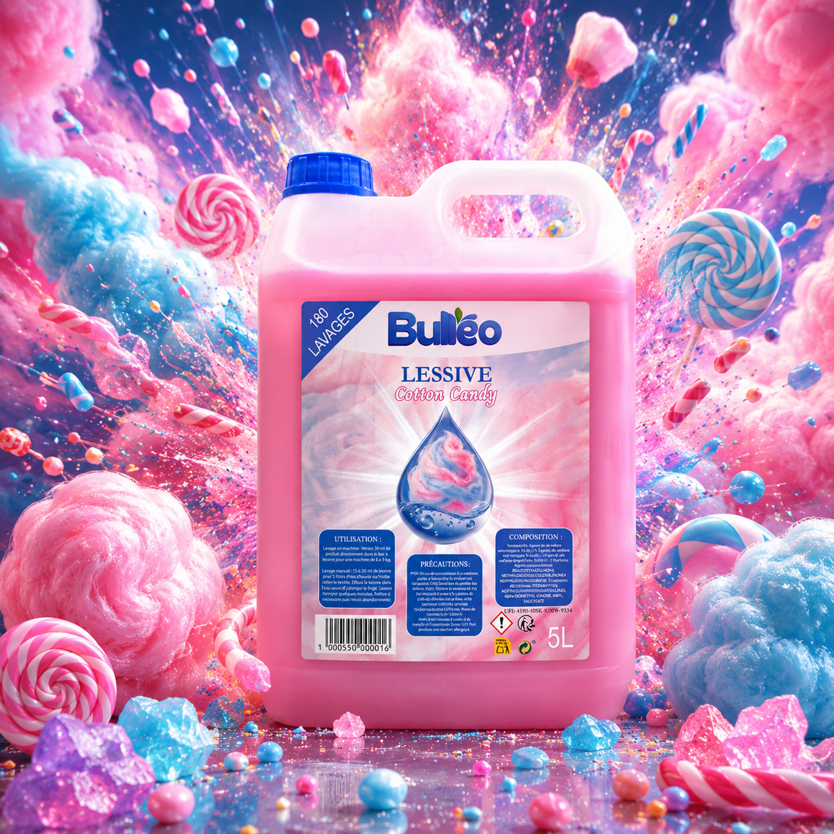 Lessive Cotton Candy 5L