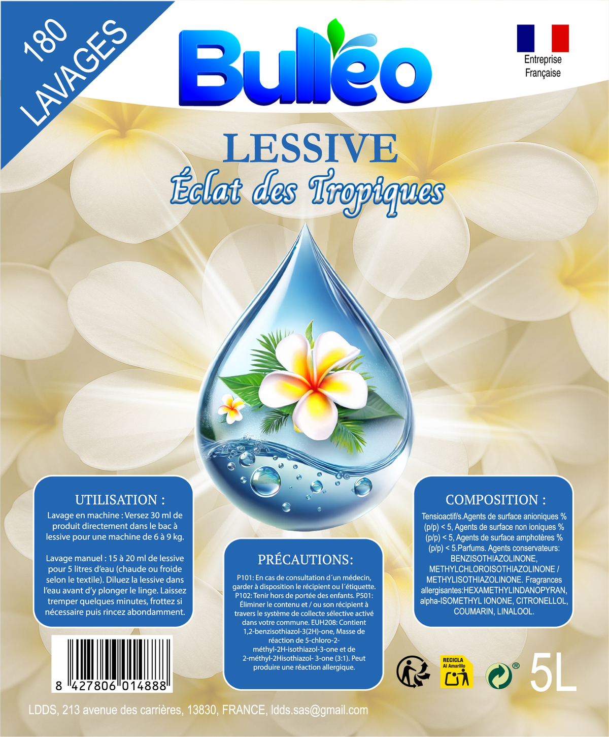 Pack Monoï – Lessive 5L + Adoucissant 5L