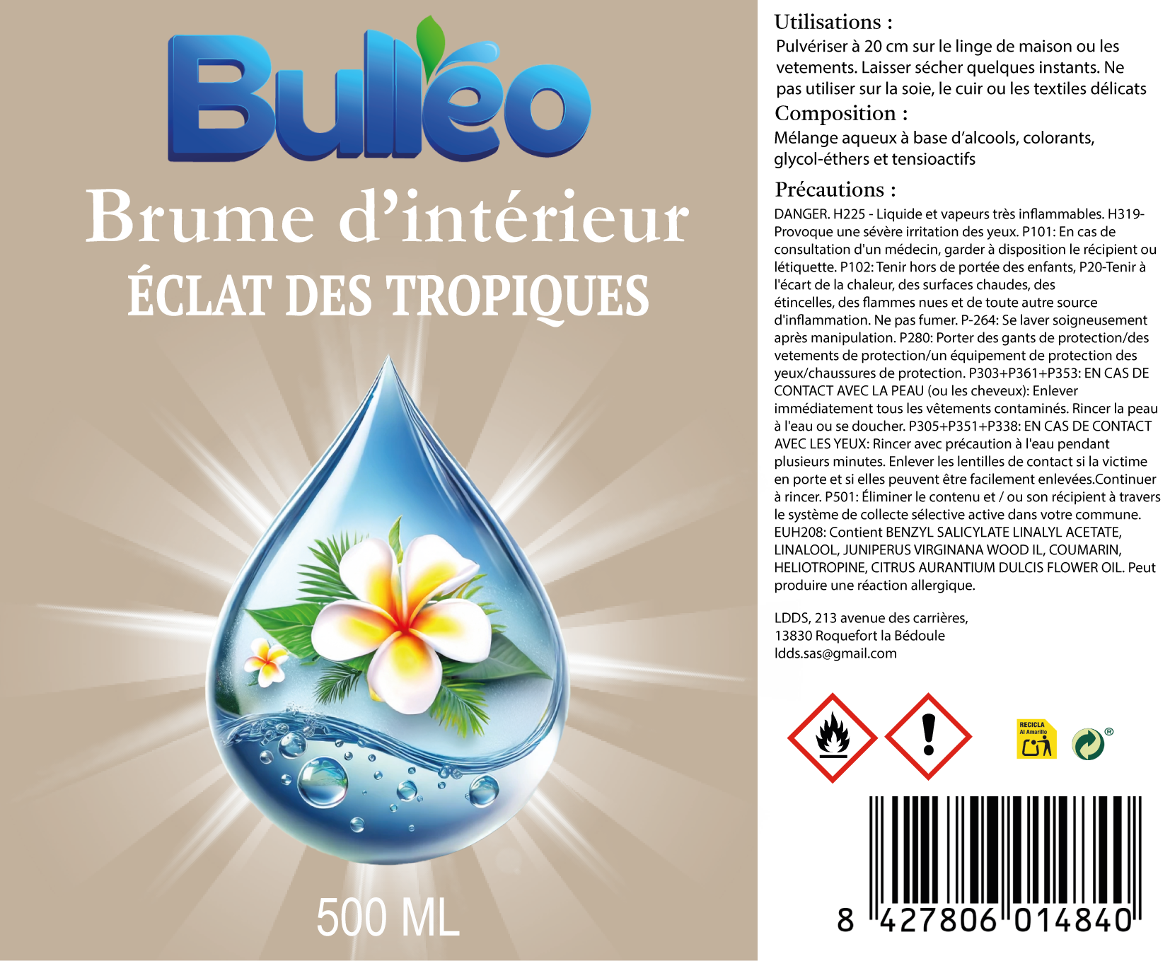 Tropical Radiance Interior Mist 500ml