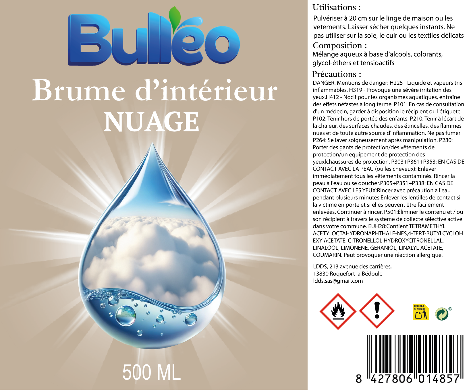 Cloud Home Mist 500ml