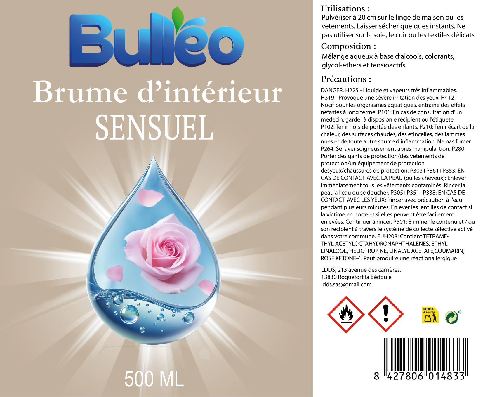 Sensual Home Mist 500ml
