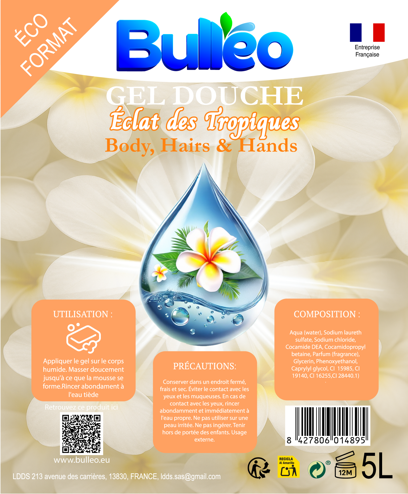 Monoi Shower Gel 5L