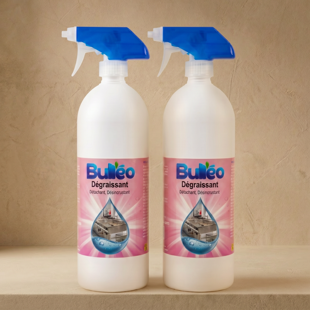 Lot de 2 Dégraissants Puissants 750 ml – Nettoyage Cuisine & Graisses Tenaces