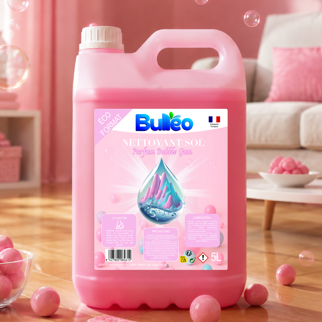 Nettoyant Sol Bubble Gum 5L