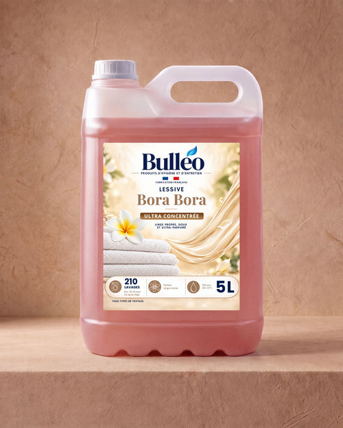 Lessive Bora Bora 5L Bulléo – ultra concentrée, parfum longue durée, 210 lavages