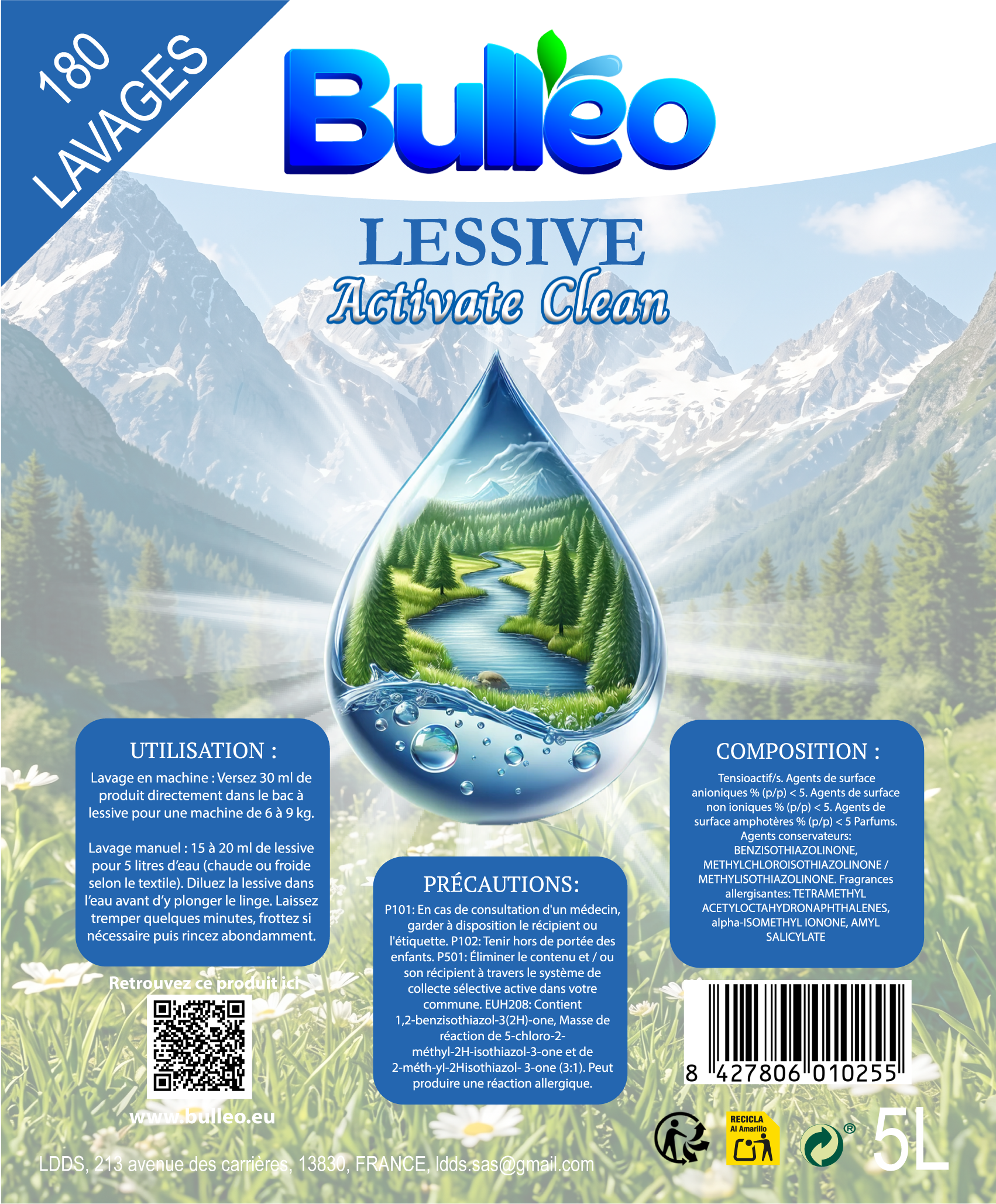Activate Clean Laundry Detergent 5L