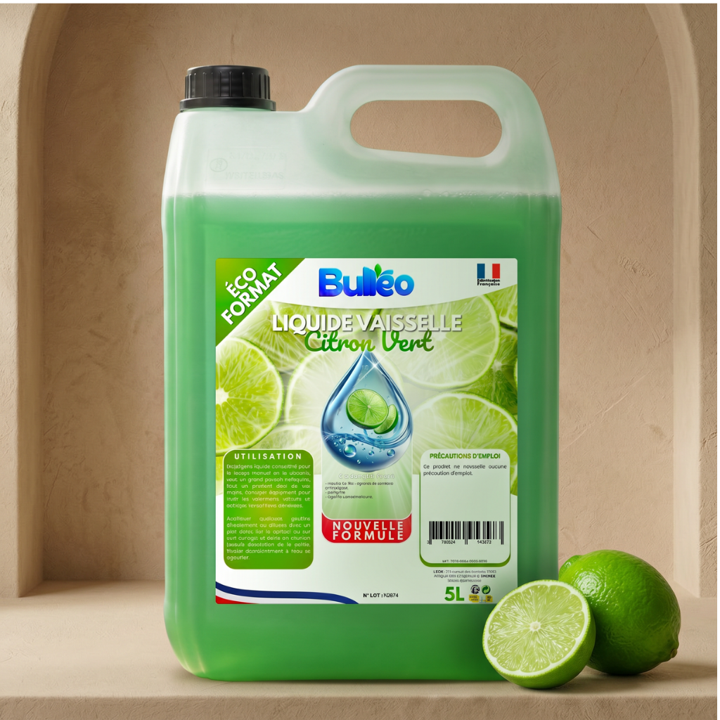 Liquide Vaisselle Citron vert Nouvelle formule 5L