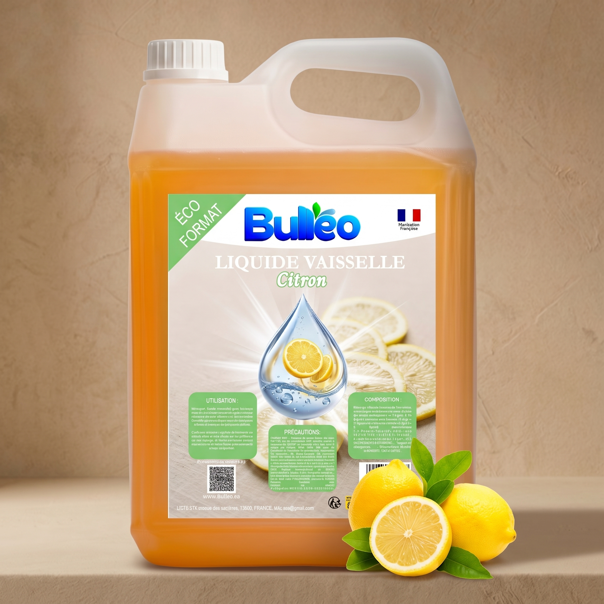 Liquide Vaisselle Citron Jaune 5L