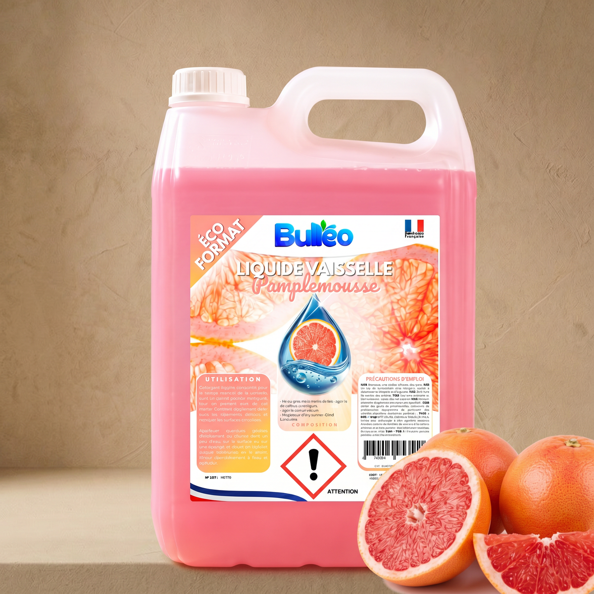 Liquide Vaisselle Pamplemousse 5L
